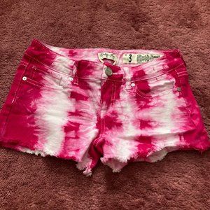 Tie Dye Denim Shorts